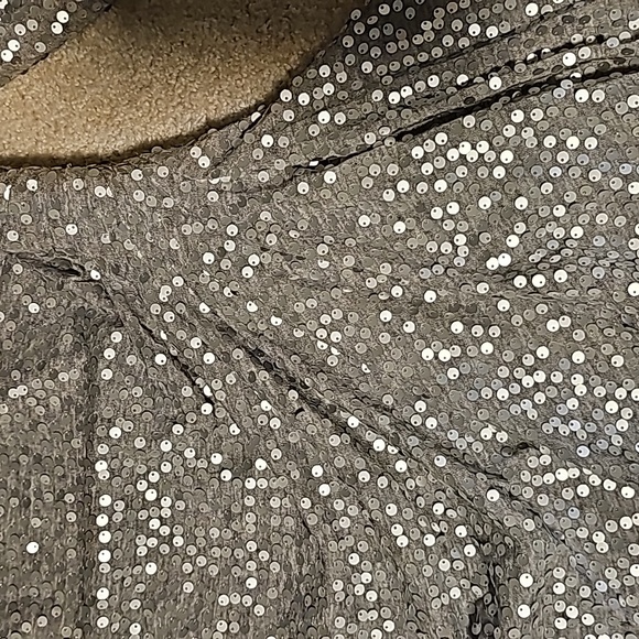 ALEX EVENINGS Women’s Size 20W Dress Evening Sequins Jersey Knit Stretch - Picture 5 of 6